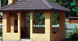 Беседка из кирпича под ключ в Лиски цена от 3191 рублей - Строй-Лск